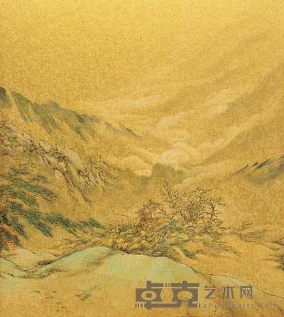 姚媛 山水 镜心 23.5×26.5cm